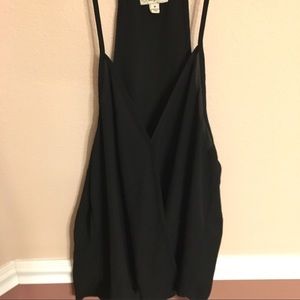 BLACK, RACER-BACK TANK